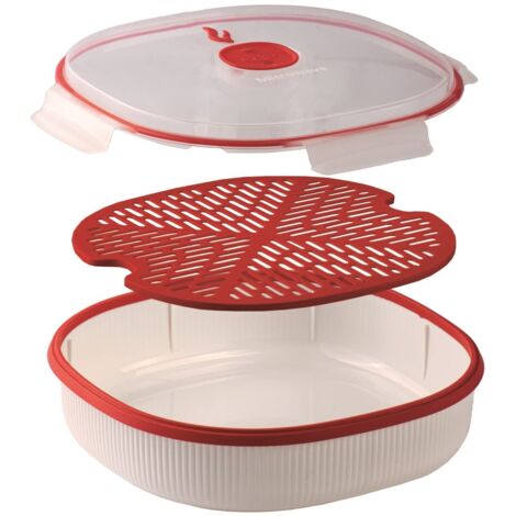 Set Cottura Microonde SNIPS Linea Tempo Zero - 5 Pezzi | Mug, Vaporiera, Cuoci Riso - Made In Italy BPA Free - Foto 3