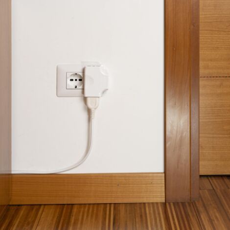 Adattatore Presa Tripla FANTON Salvaspazio - 1 Spina E 3 Prese Italiane Piccole, 10A, Made In Italy - Foto 2