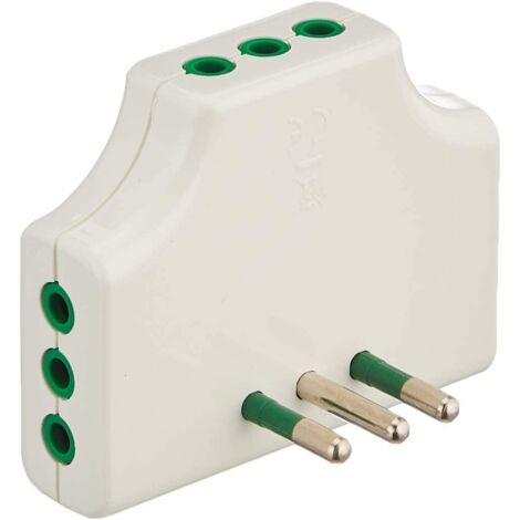 PRESA/SPINA TRIPLA ADATTATORE RUOTABILE CON INTERRUTTORE - Foto 8