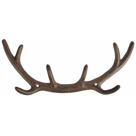 Gancio Per Parete A Forma Di Corna - Ghisa Rustica Per Appendere - Foto 6