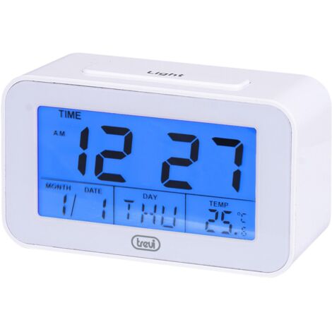 Trevi SLD 3875 digitale klok met LCD-display, wekker, thermometer