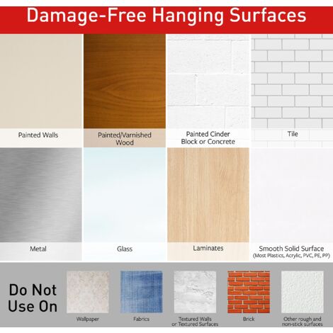 Command Strisce Appendi Quadri Adesive Bianche Small, Confezione da 8 Coppie di Strisce - Per Appendere Foto e Cornici fino a 20 x 25 cm senza Forare o Danneggiare il Muro