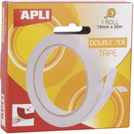 APLI 17723 Nastro Biadesivo 15 Mm X 20 M