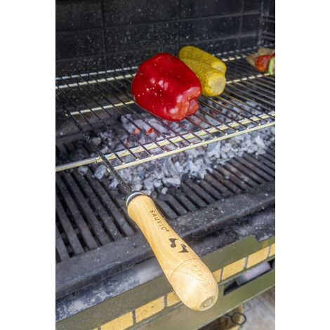 GRATICOLA PER BARBECUE IN TONDINO D'ACCIAIO 60X40 CM - Accessori, Barbecue