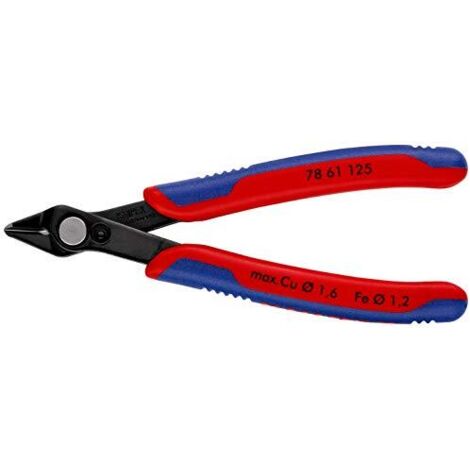Knipex Electronic Super Knips Brunita, Rivestiti in Materiale Bicomponente 125 Mm (Confezione Self-Service/Blister) 78 61 125 Sb (1/4)