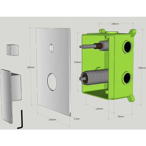 Deviatore Doccia A Tre Vie In Ottone Cromato - Per Bagno E Cucina - Foto 4