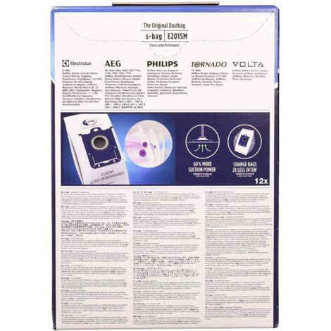 12 Sacchetti Per Aspirapolvere Electrolux E201Sm - Confezione Risparmio, Nuovi, Originali
