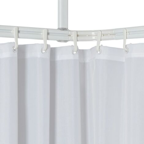 Sealskin Easy Roll Asta per Tenda da Doccia, Acciaio Inossidabile, Bianco, Personalizzabile