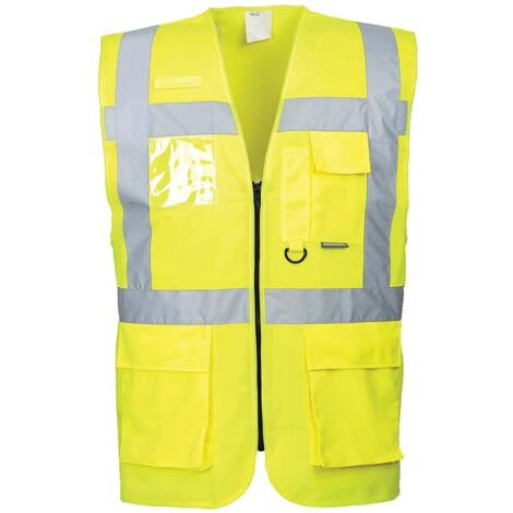 Portwest S476 Gilet Executive Berlino, Giallo, XXXL