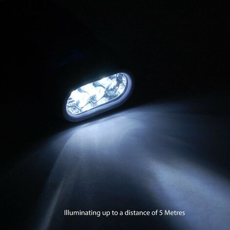 Torcia A Dinamo Velamp 3 LED - Ricaricabile A Mano, Assortita Blu E Giallo - Foto 4