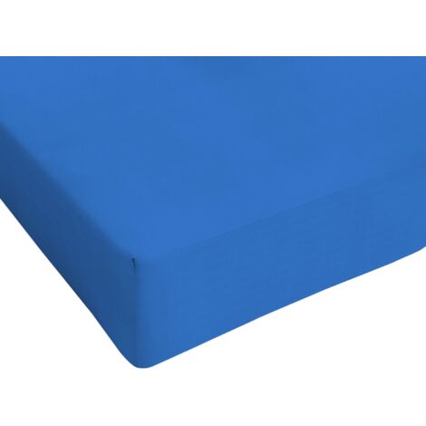 Italian Bed Linen Max Color Lenzuolo sotto Matrimoniale Maxi, 100% Cotone, Royal, King Size