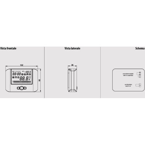 Cronotermostato Digitale Vemer MITHOS, A Batteria, Programmazione Settimanale
