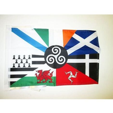 Ghirlanda Bandiere Celtica 12 Metri, 20 Bandiere 45x30cm, AZ FLAG, Per Interni/Esterni