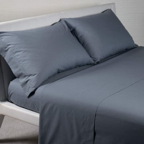 Caleffi - Completo Letto Matrimoniale con Lenzuola Matrimoniali Cotone 100% 240x285, Lenzuolo con Angoli Matrimoniale Coprimaterasso Sotto 180x200 per Materasso Alto 28cm, 2 Federe Cuscino Letto 50x80