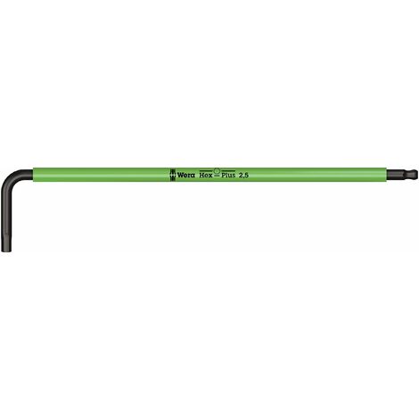 Wera, 950 SPKL Chiave a L Multicolour, metrica, BlackLaser, Hex-Plus, 2.5 mm
