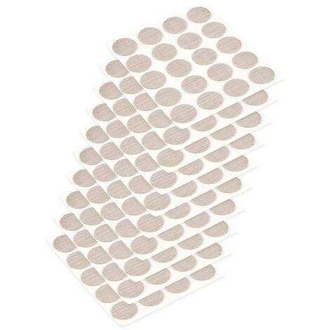 Emuca 4026428 Tappo coprivite adesivo, Ø13mm, Effeto tessutto beige, Confezione di 200 pezzi (1/5)