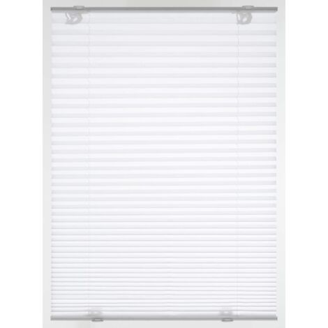 GARDINIA Tenda plissettata da lucernario Solo con ventosa, Opaco, Tenda a soffietto, Incl. materiale di montaggio, Bianco, 50,3 x 122 cm