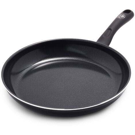 GreenLife Soft Grip Diamond Padella antiaderente in ceramica sana da 26 cm, senza PFAS, lavabile in lavastoviglie, nero (1/4)