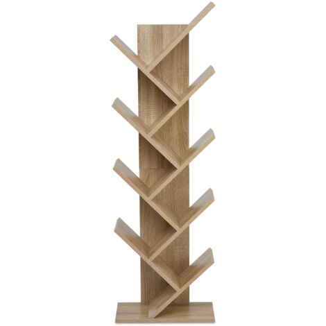 Yelloo Libreria TOWER BOOK Design Cantarutti R. - Legno Autoportante 37x37cm - Altezze 100/150/200 Cm - Rovere Scuro