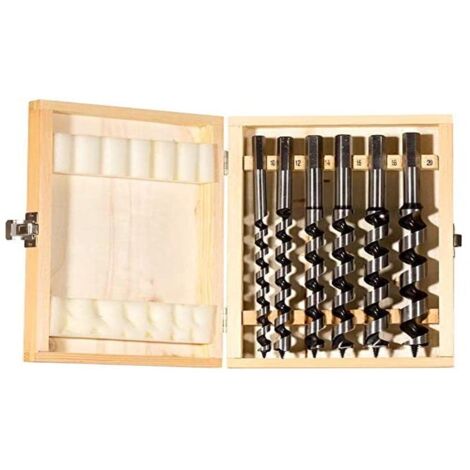 Set Punte Trapano Fischer Per Legno - 6 Pezzi Ø10-20mm, Tipo Lewis, Per Legno Massiccio E Lamellare - Foto 4