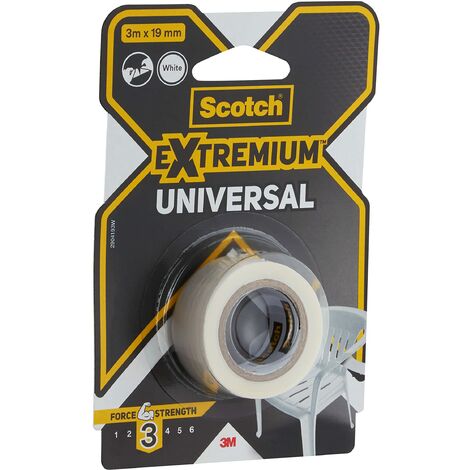 Scotch Strong&Easy 4105B19 Nastro Adesivo Telato per Piccole Riparazioni e Decorazioni, bianco (1/4)