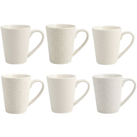 H&h set 6 mug silhuette in stoneware cc 300 (1/5)