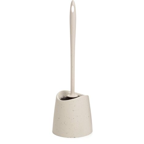 Tatay Scopino da bagno standard ECOHOME, Polipropilene, Spazzola nera, Senza BPA, 100% Materiale riciclato, Made in Spain. Misure 12 x 12 x 38 cm