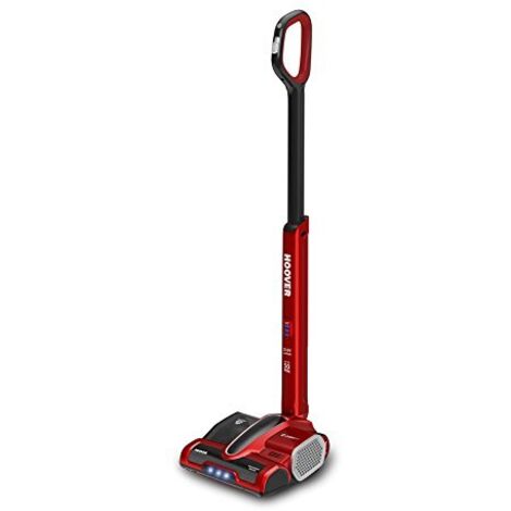 Hoover CV216RB CL-EVERYDAY Scopa Cordless, 0.8 Liters, Rosso Metallico/Nero