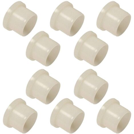 cyclingcolors 10x Boccole flangiate rondelle con bordo in plastica nylon 6.6 tondo isolamento imbottitura cuscinetto distanziatore (12 x 14 x 20 x 10 x 2mm)