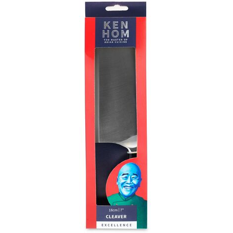 Ken Hom KH511 Mannaia Acciaio Inossidabile, 18cm, Excellence, Coltello da  Cuoco Giapponese Professionale, Lavabile in Lavastoviglie