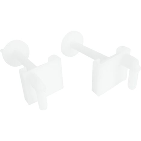 SOMATHERM FOR YOU - Flap fissazione WC con 2 viti con teste quadrate, due dadi 2 e piastra - plastica