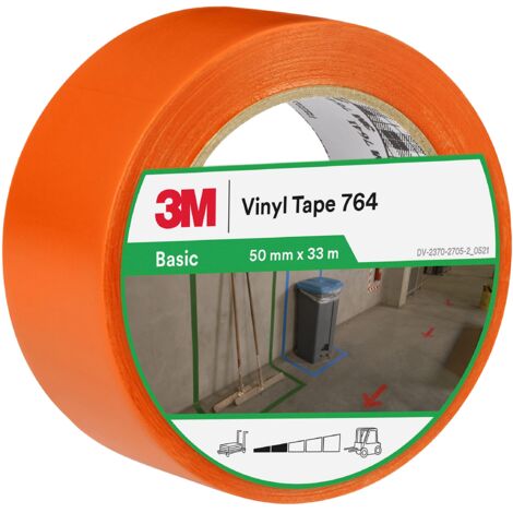 3M Nastro in vinile multiuso 764I arancione, 50 mm x 33 m