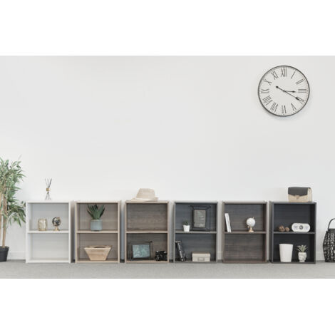 Iris Ohyaa, Librerie Larghe 40 C, Scaffale Angolare Da Parete In Legno, 2 Livelli, Arrone, Il