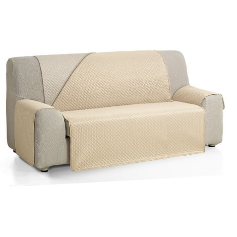 Martina Home Diamond - Copridivano per divano, in poliestere, beige, lino, 3  posti