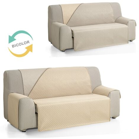 Martina Home Diamond - Copridivano per divano, in poliestere, beige, lino,  3 posti