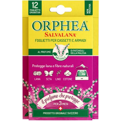 ANTITARME SALVALANA FOGLIETTI ORPHEA - PATCHOULI CF=PZ 12 - 6 confezione