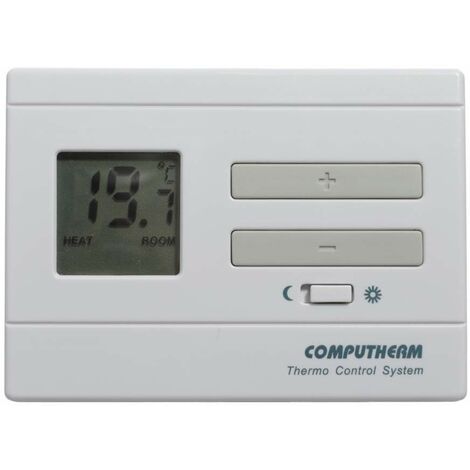 COMPUTHERM Q3 Termostato Ambiente Digitale da Parete, Termometro Casa, per  Riscaldamento e Climatizzazione, Modalità Economy 