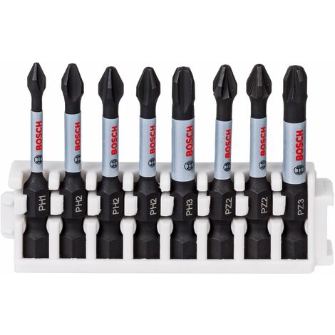 Set Bosch Professional da 8 pz. di bit avvitamento Impact Control (Pick and Click, accessorio per avvitatore a impulsi)