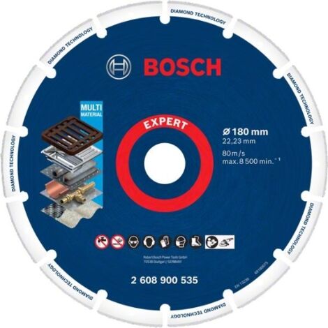 Bosch Professional 1x Expert Diamond Metal Wheel (per Ghisa, Ø 180 mm, accessorio Smerigliatrice angolare grande) (1/5)