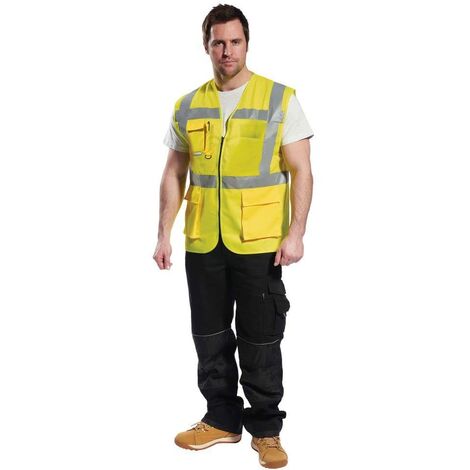Portwest C496 Gilet in Rete Executive Madrid, Giallo, M