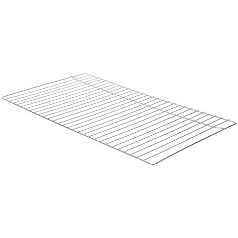 RUECAB 1086 Grille De Barbecue Double Sur Pieds Inox Poignée Bois Argent 30 X 40 Cm, NC