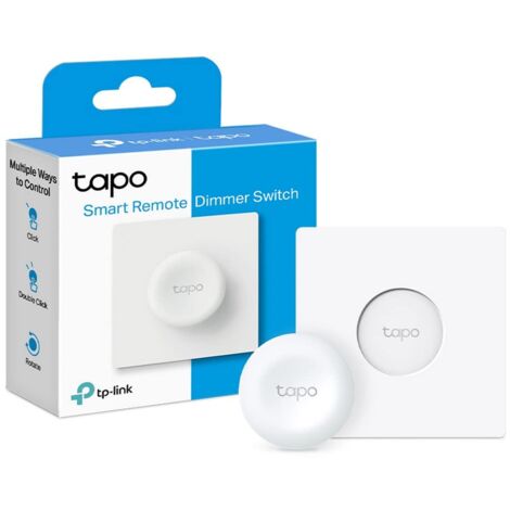 Tapo S200D Dimmer Remoto Intelligente, Controllo Pratico Dell'illuminazione, Smart Switch, Imposta Le Azioni Intelligenti con i Dispositivi Tapo, Posizionalo Dove Vuoi, Hub Obbligatorio (1/4)