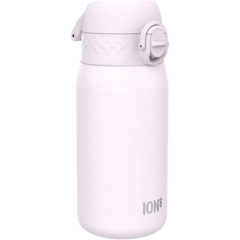 Ion8 Borraccia Inox Leggero per Bambini, 400ml, Non Isolato, a Prova di Perdite, Facile da Aprire, Serratura Sicura, Lavabile in Lavastoviglie, Facile Pulizia, Durevole e Antigraffio, Lilla (1/4)