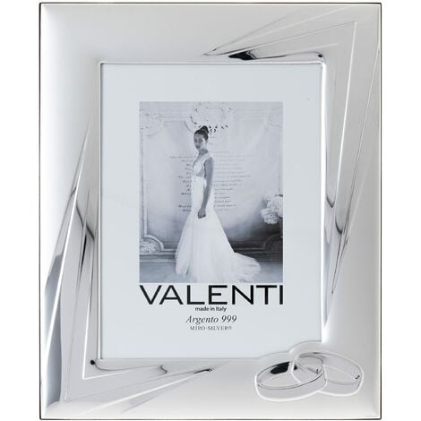 Valenti&Co - Cornice Portafoto in Argento cm 18x24. Ideale Come
