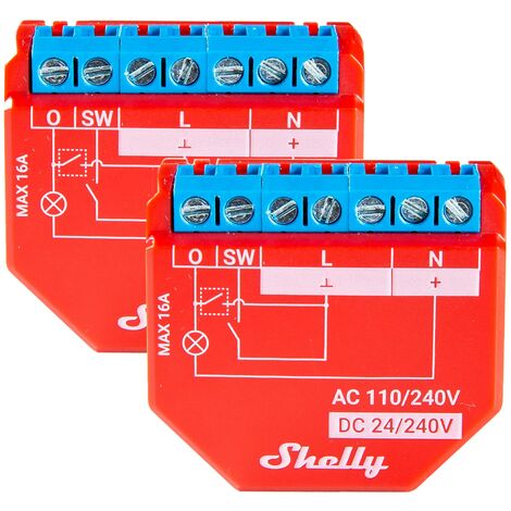 Shelly 1PM Plus Smart Switch WiFi con misurazione di potenza e consumi