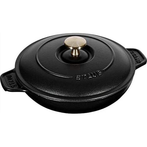 STAUB 1332025 Piatto da Forno, Nero, 20 cm (1/4)
