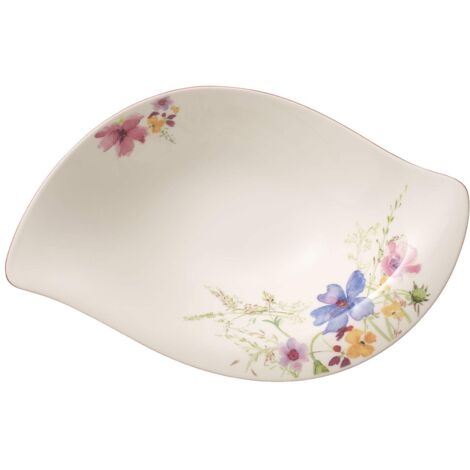 Villeroy & Boch Mariefleur Serve & Salad Insalatiera, 36 x 24 cm, Porcellana Premium, Bianco/Multicolore (1/3)
