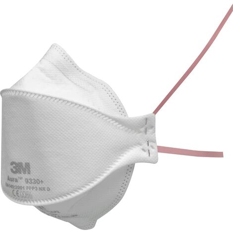 3M™ Aura™ Respiratore antiparticolato, FFP3, senza valvola, 9330+, 20 maschere per confezione
