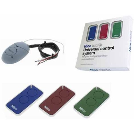 Kit Set 3 Pz Pezzi Inti 2 Canali Con 1 Pz Ricevente Radio OX2 433 NICE INTIKIT