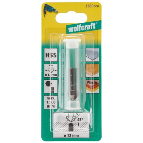 wolfcraft Svasatore HSS, codolo esagonale, 2580000 (1/3)